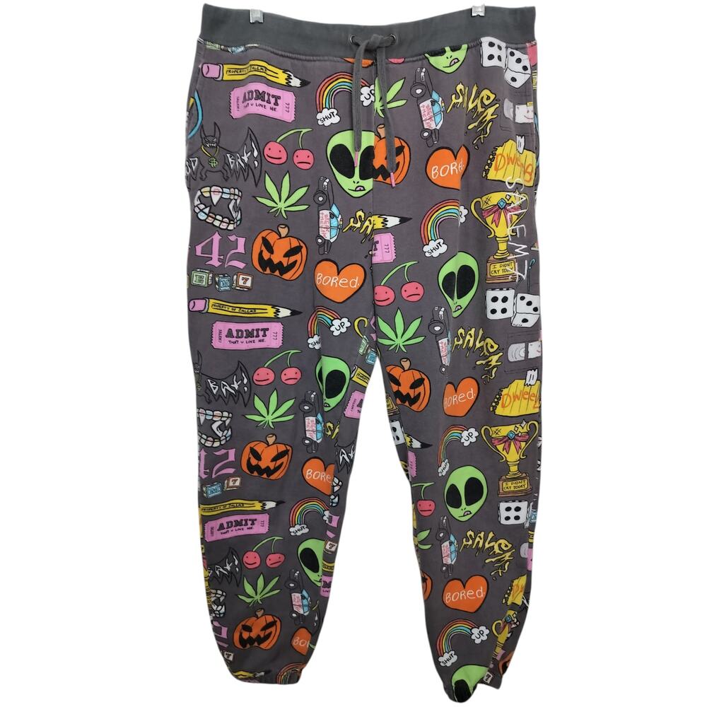 5462) Salem7 Halloween Graphic  Sweatpants Jogger Large
